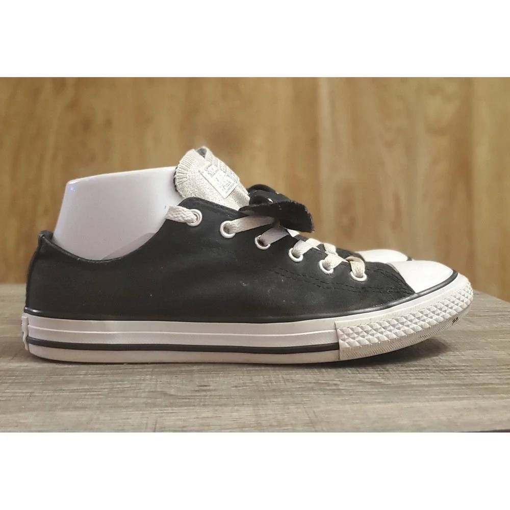 Converse All‎ Star Low Top Double Tongue Youth Size 5 Black